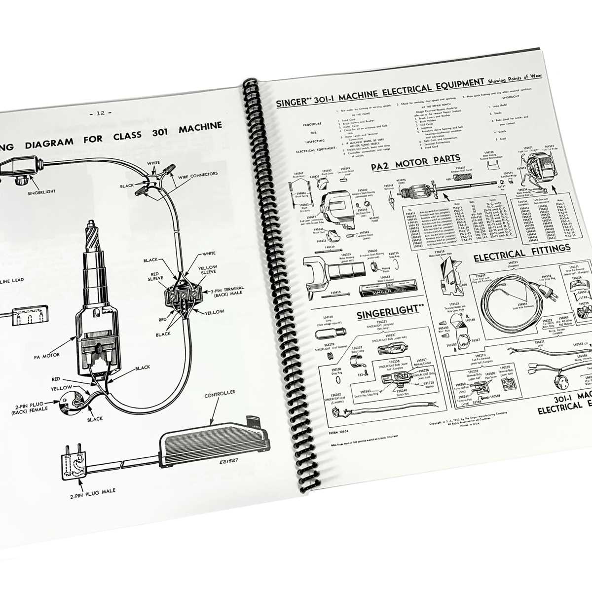 singer sewing machine parts diagram