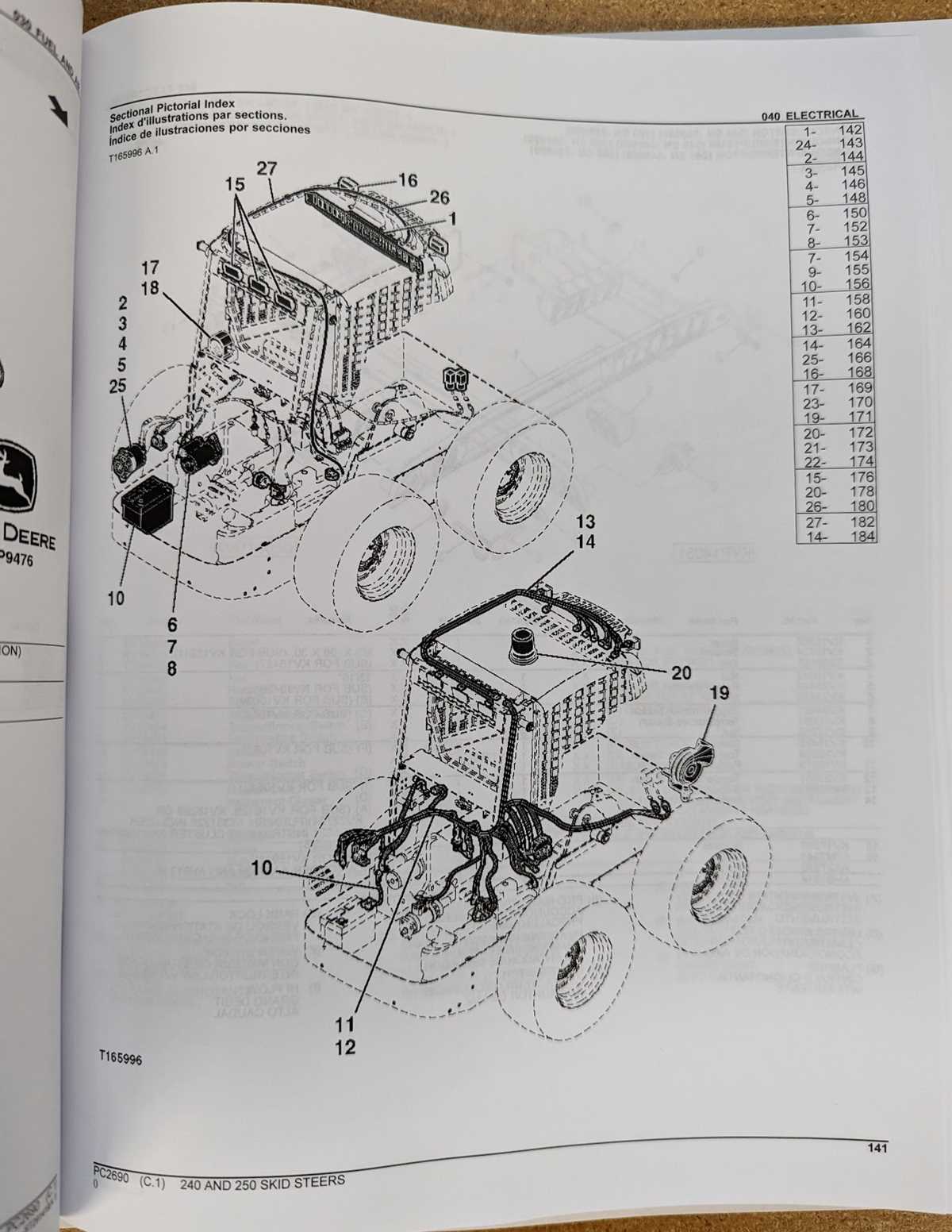 skid steer parts diagram