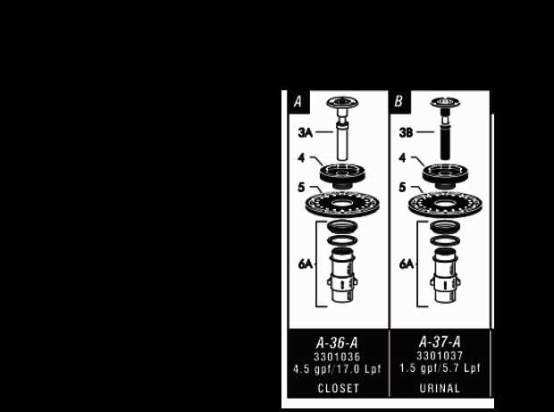 sloan parts diagram