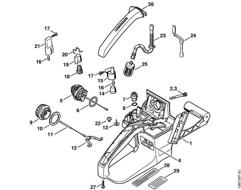 stihl 034 av parts diagram