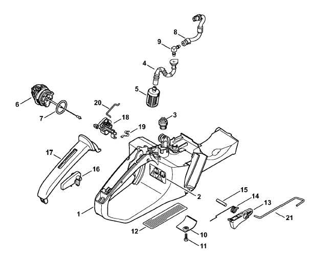 stihl ms 311 parts diagram