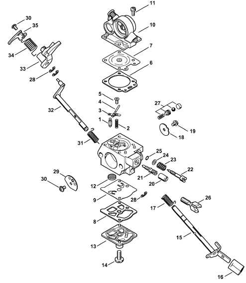 stihl ms 311 parts diagram