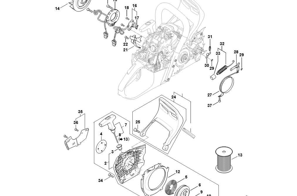 stihl ms260 parts diagram