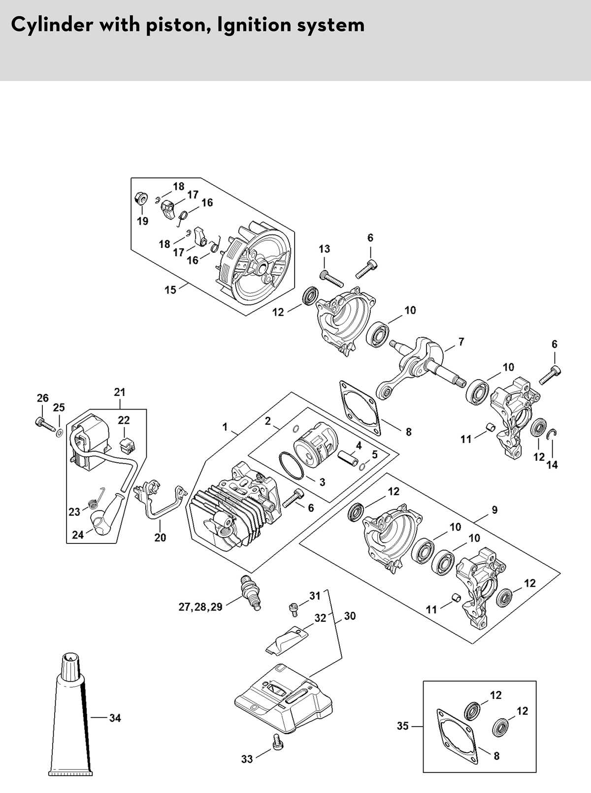 stihl ms361 parts diagram