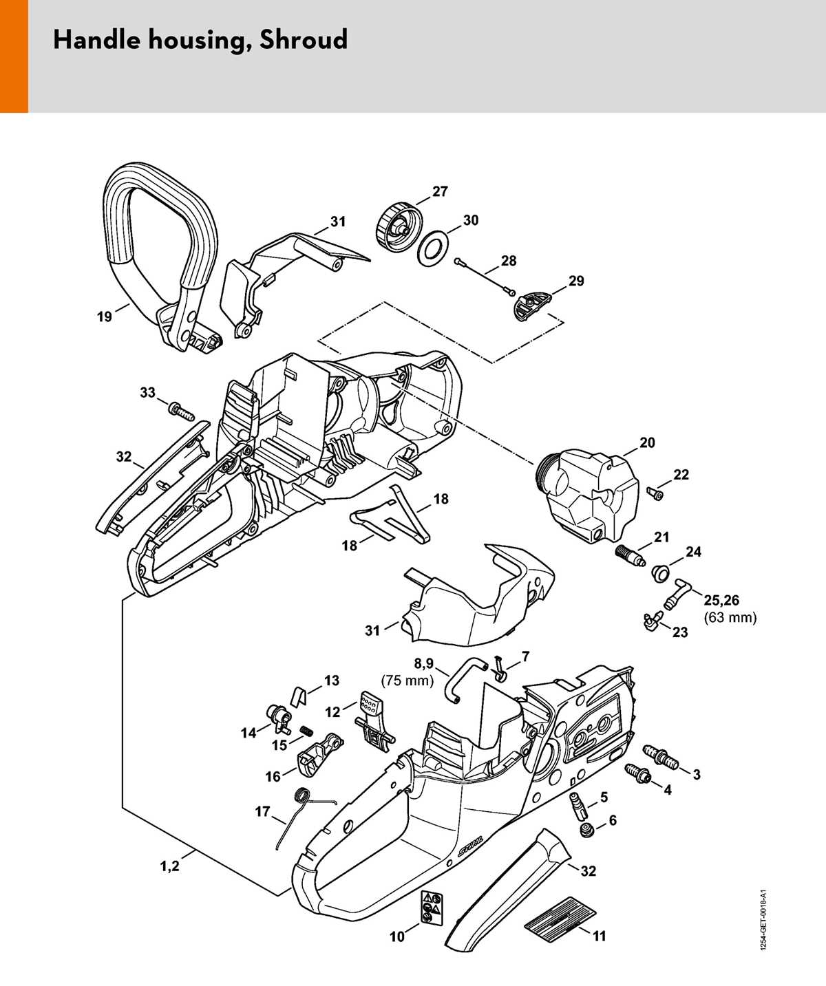 stihl ms460 parts diagram