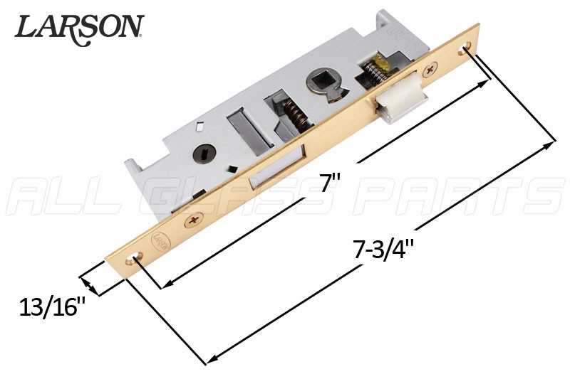 storm door handle parts diagram