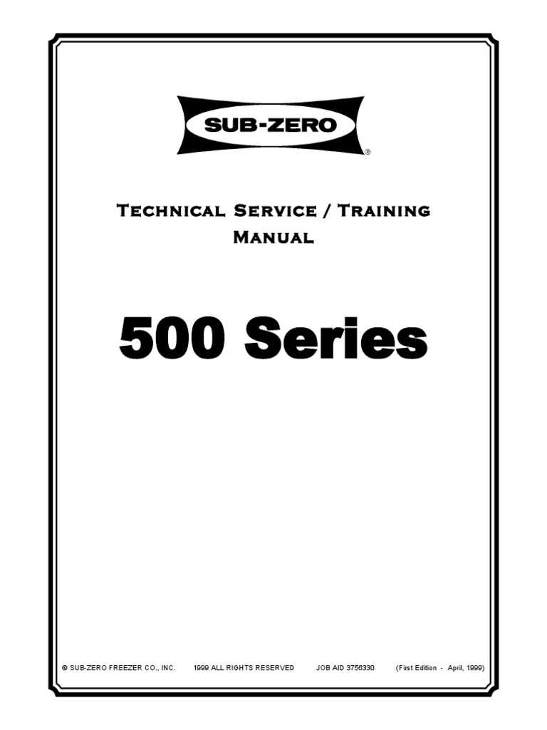 sub zero parts diagram