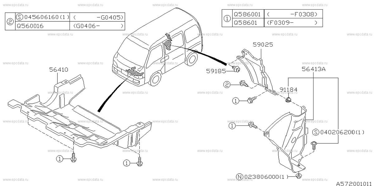 subaru exhaust parts diagram