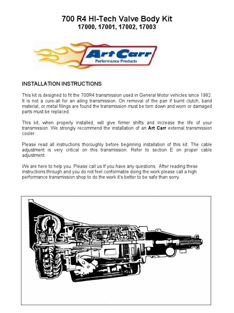th700r4 transmission parts diagram