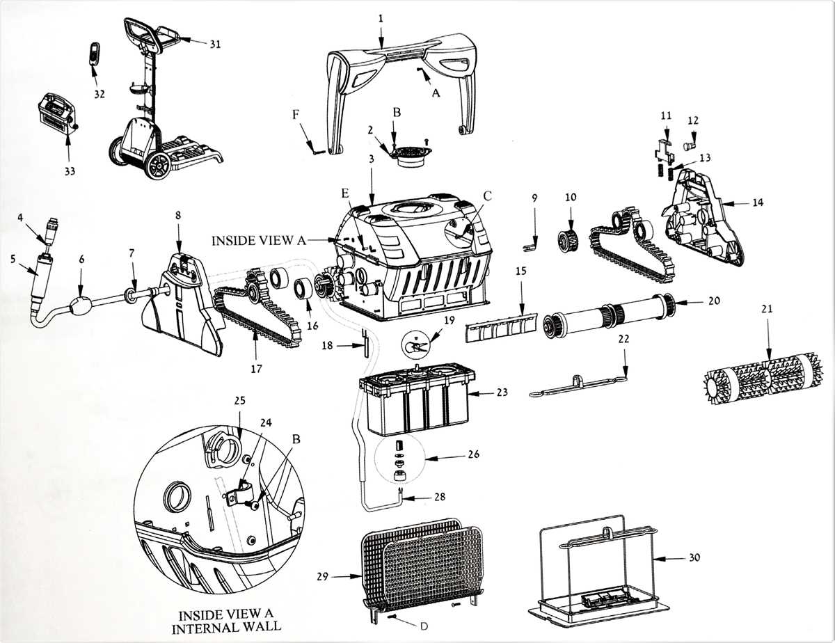 the pool cleaner parts diagram