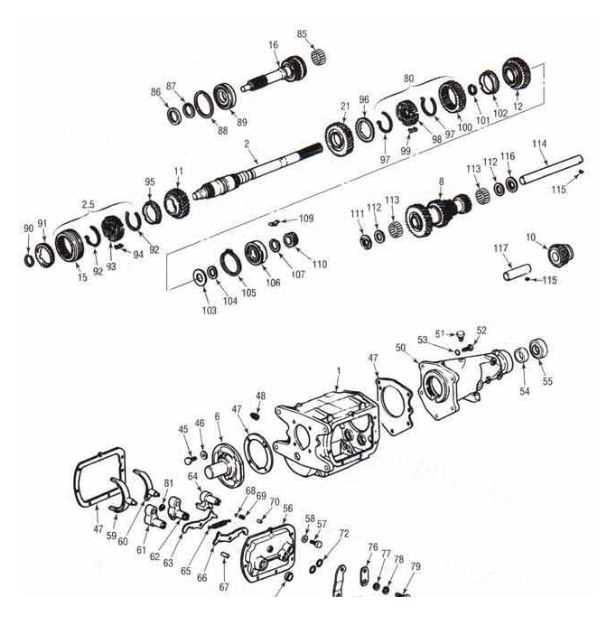 transmission parts diagram