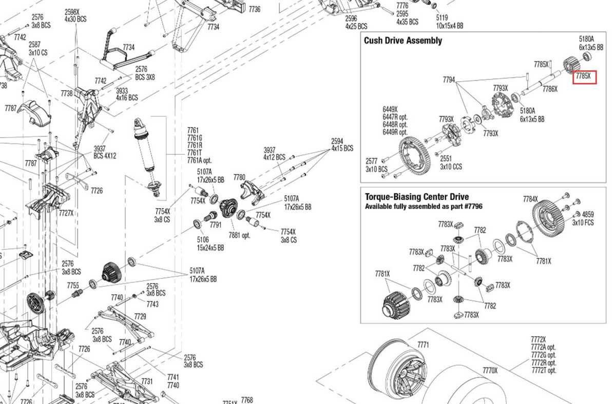 traxxas udr parts diagram