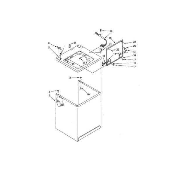 whirlpool washing machine parts diagram