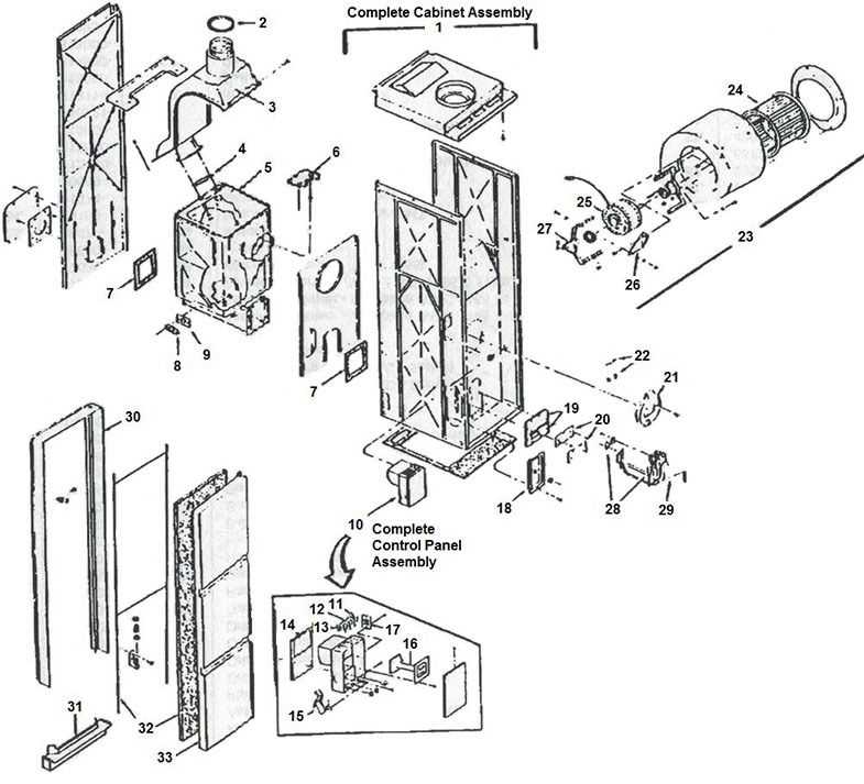 williams wall furnace parts diagram