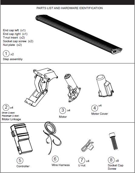 amp research power step parts diagram