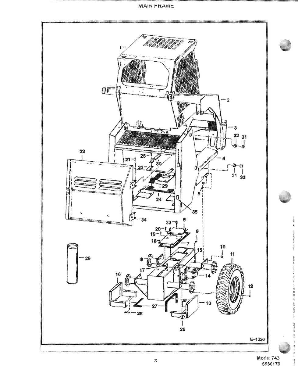 bobcat 743 parts diagram bobcat 743 parts diagram