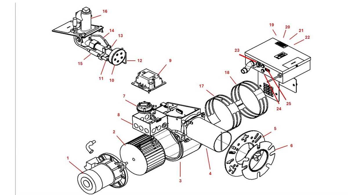 beckett burner parts diagram