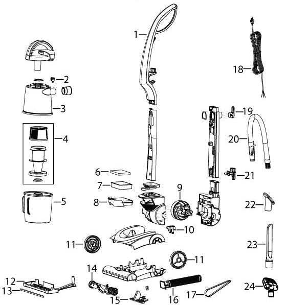 bissell powerforce helix parts diagram