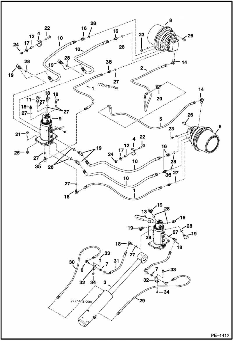bobcat 331 parts diagram
