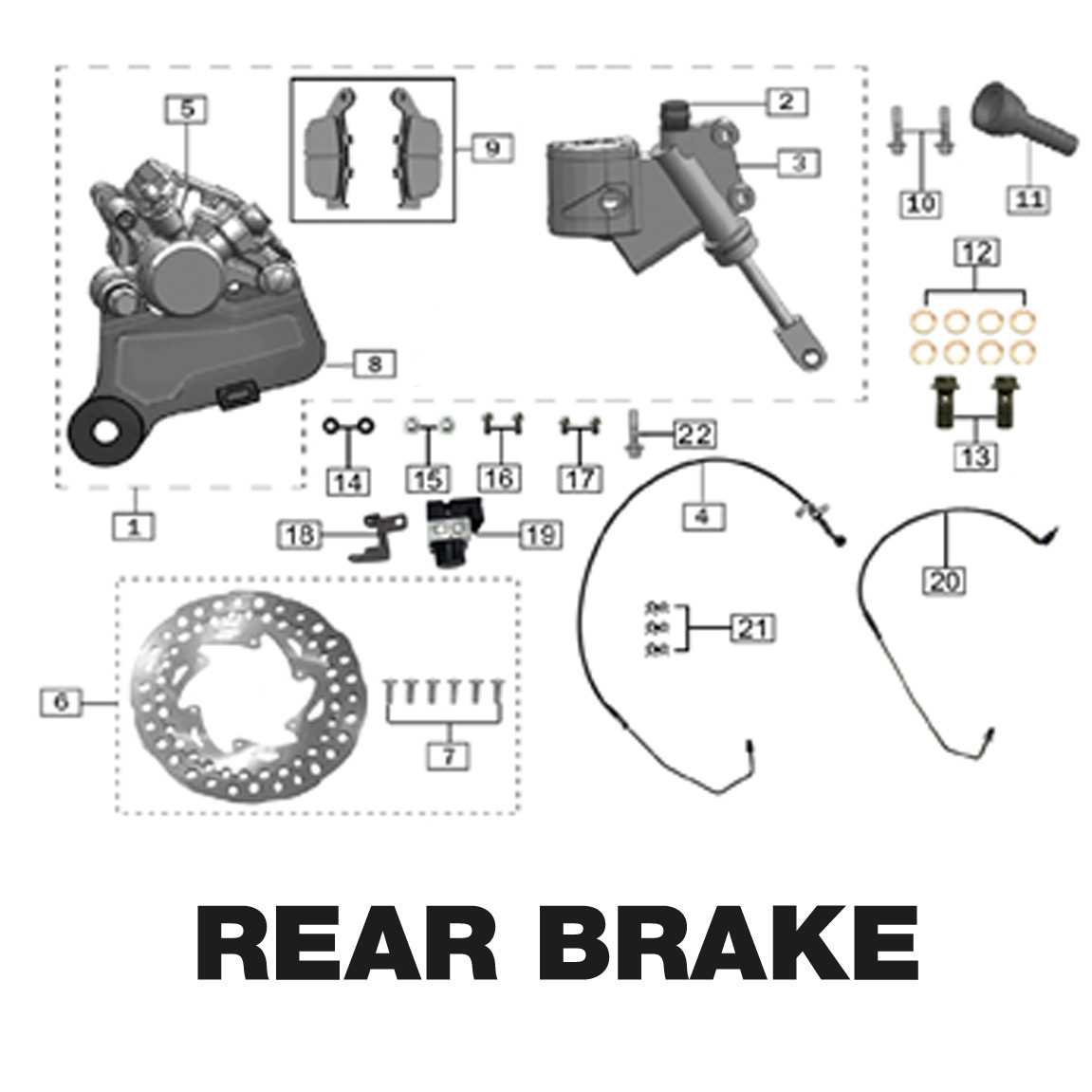 brake part diagram