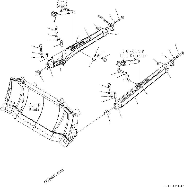 bulldozer parts diagram