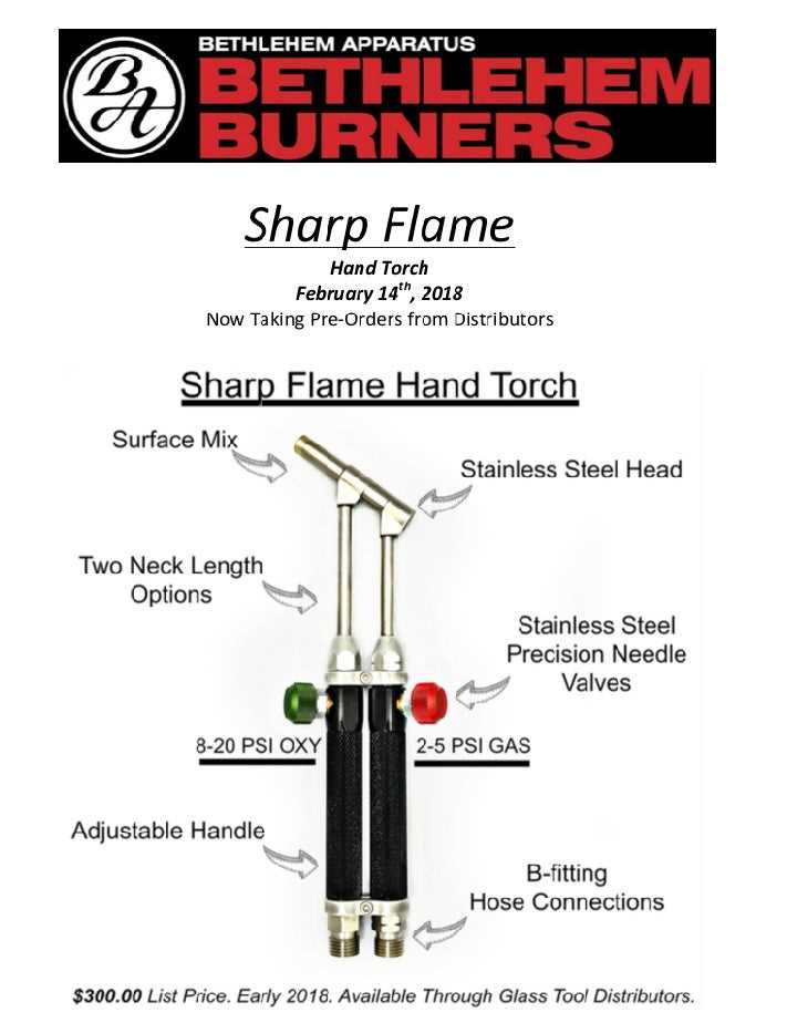 butane torch parts diagram