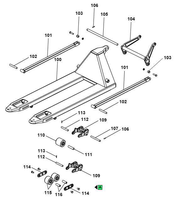 hand truck parts diagram