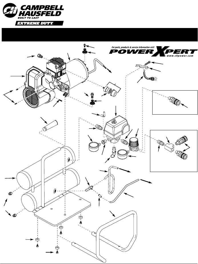 campbell hausfeld air compressor parts diagram