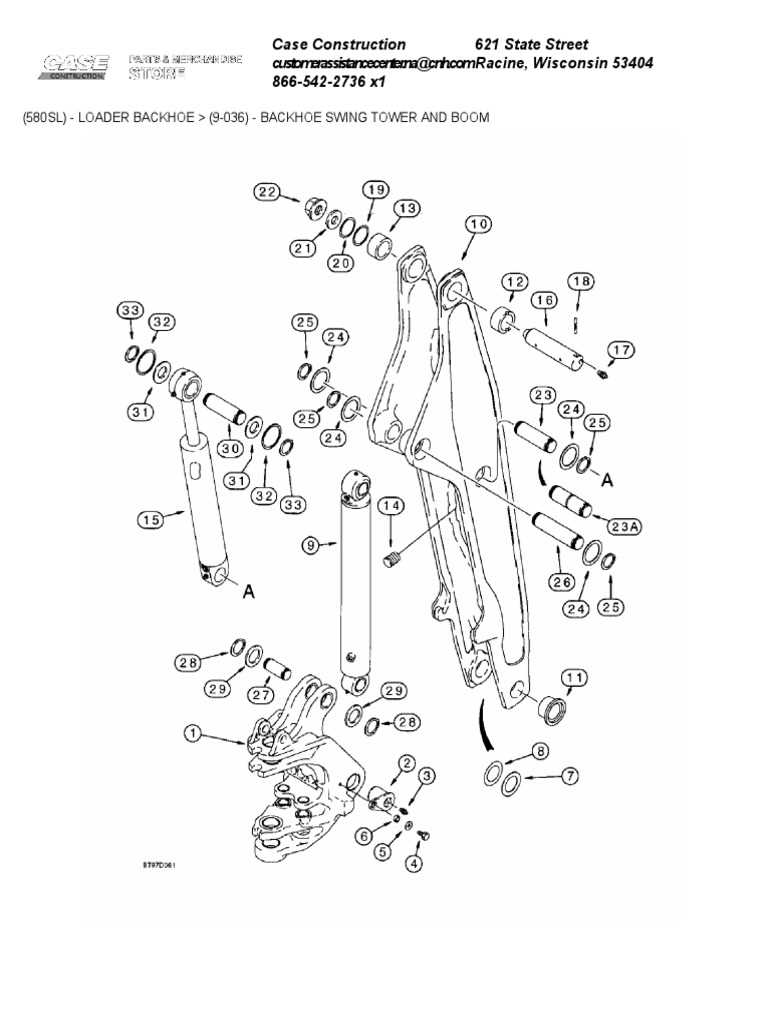 case 580k backhoe parts diagram