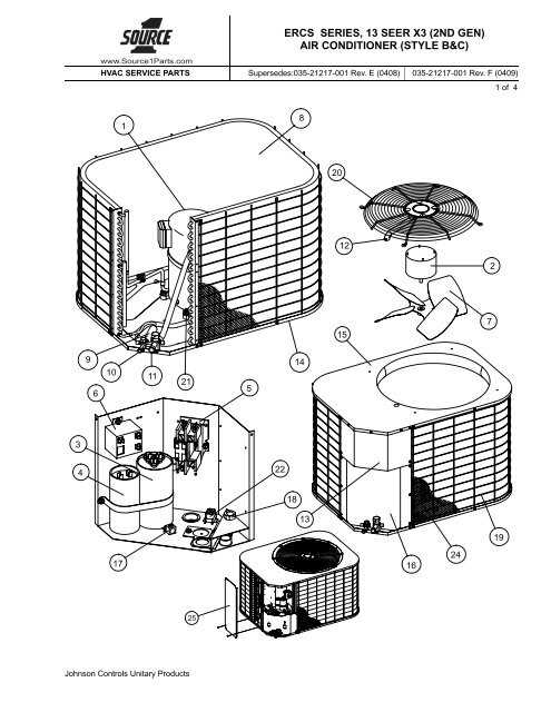 central ac parts diagram
