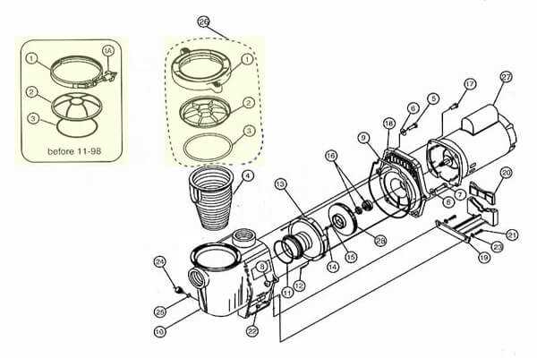 century pool pump parts diagram century pool pump parts diagram