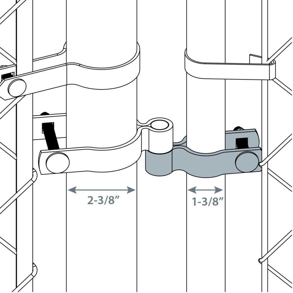 chain link fence gate parts diagram