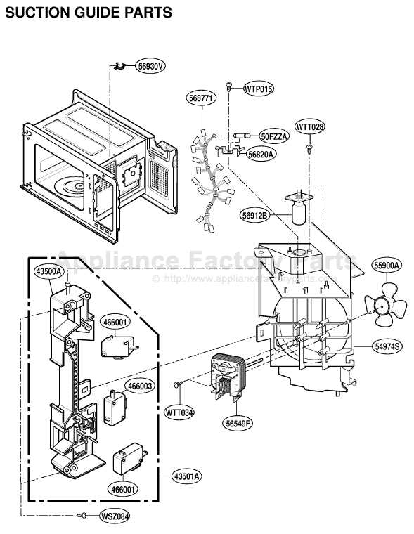 frigidaire microwave parts diagram