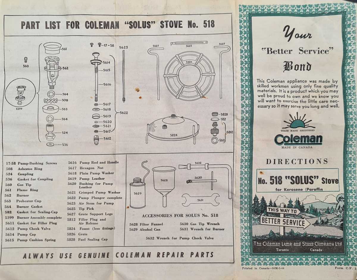 coleman stove parts diagram coleman stove parts diagram