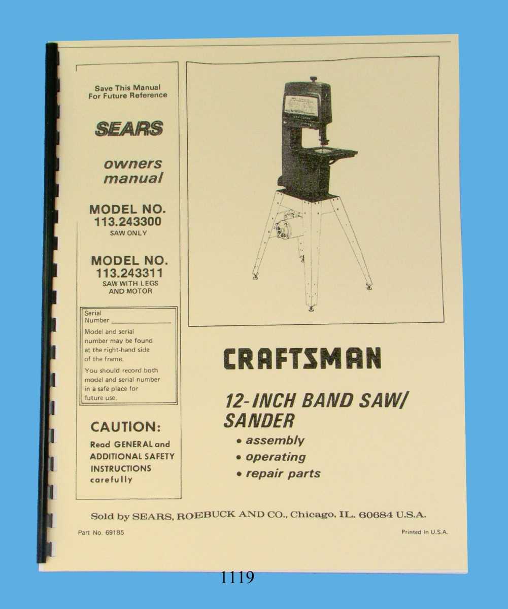 craftsman 12 inch band saw parts diagram craftsman 12 inch band saw parts diagram