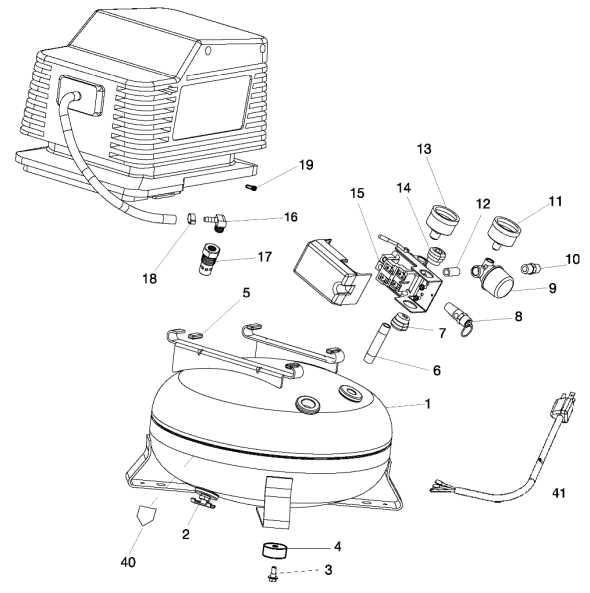 craftsman air compressor parts diagram
