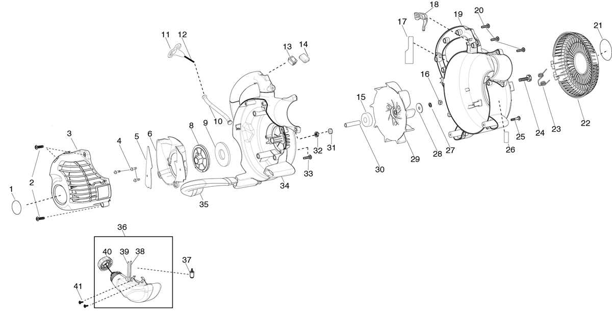 craftsman leaf blower parts diagram