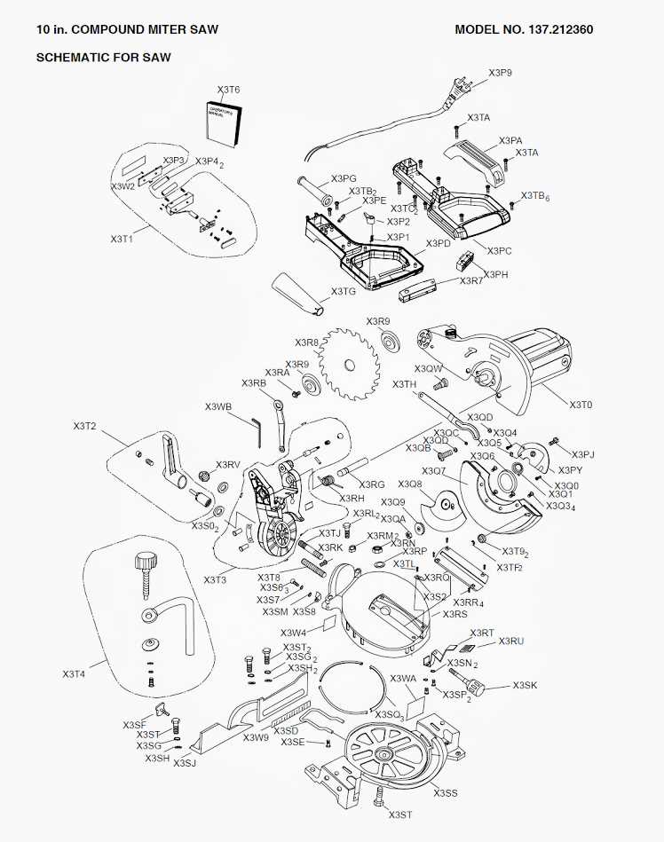 craftsman miter saw parts diagram craftsman miter saw parts diagram