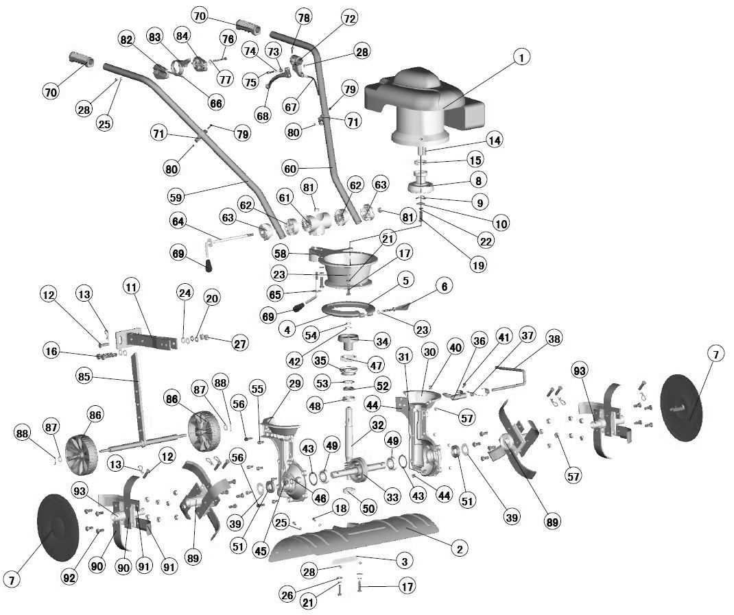 craftsman t240 parts diagram