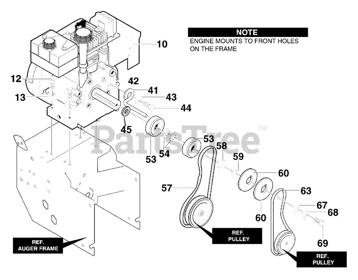 noma snow thrower parts diagram