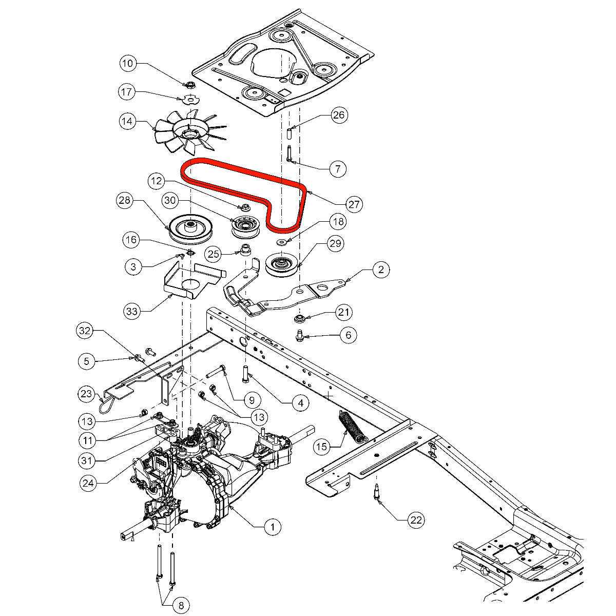cub cadet xt1 parts diagram
