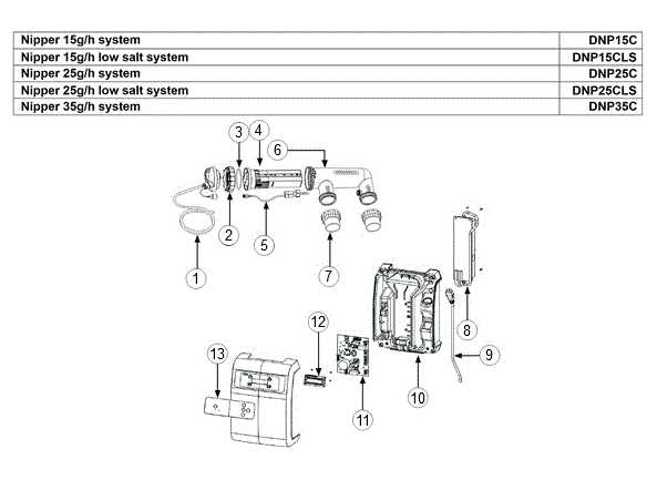 hayward chlorinator parts diagram