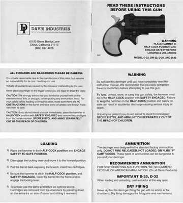 derringer parts diagram derringer parts diagram