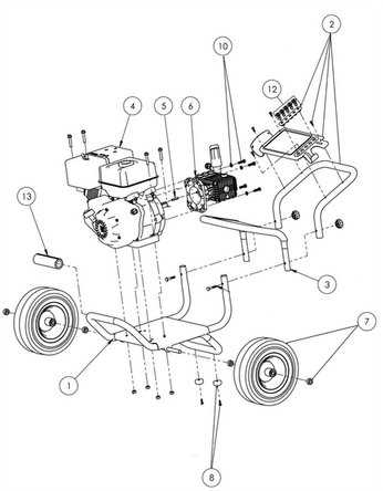 dewalt 3400 psi pressure washer parts diagram