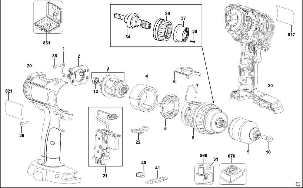 dewalt dcbl722 parts diagram