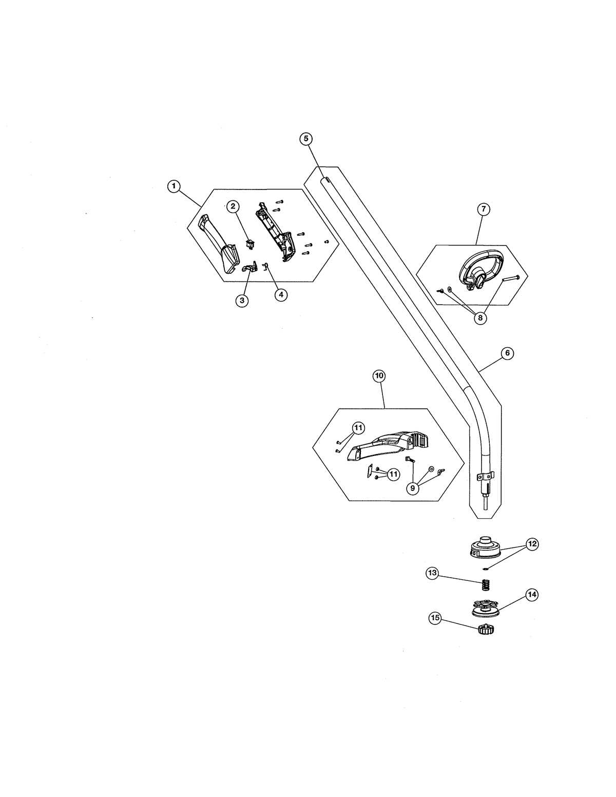 diagram craftsman trimmer parts