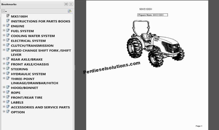 diagram kubota parts manual pdf