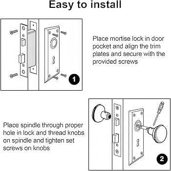 door knob parts diagram