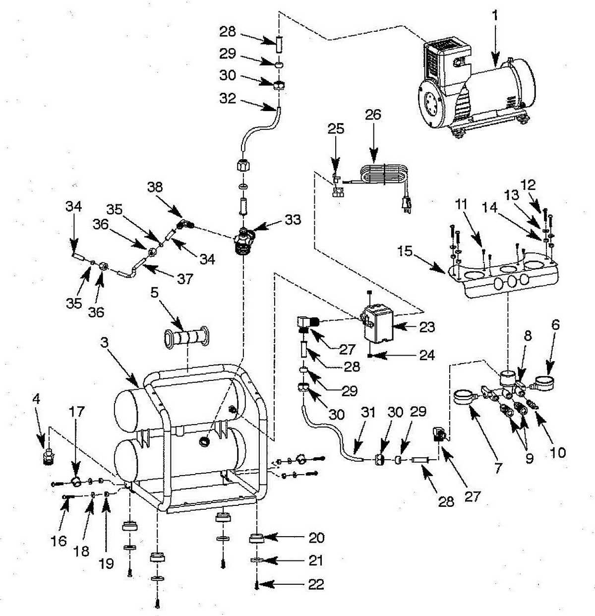 ridgid air compressor parts diagram