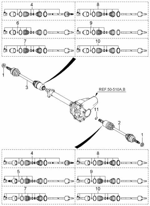 drive shaft parts diagram